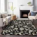 Addison Rugs Chantille ACN1006 Black 8' x 10' Indoor Outdoor Area Rug, Easy Clean, Machine Washable, Non Shedding, Bedroom, Entry, Living Room, Dining Room, Kitchen, Patio Rug