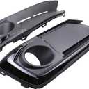 ApplianPar 2Pcs Front Left Driver and Right Passenger Side Bumper Fog Light Cover Bezel for Civic 2019-2021
