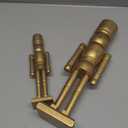 Wonderjune 2 Pack Christmas Wooden Nutcracker Traditional Christmas Decorations Nutcracker Figure Statue for Xmas Festive Holiday Tabletop Home Decor(Bronzer,12 Inch,8 Inch)