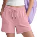 Girls Athletic Sweat Shorts | Active, Basketball, Volleyball, Soccer, Running, Sports, Gymnastics, Dance, Loose Fit, Wide Leg, Pockets, Back to School