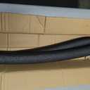1PCS Trampoline Curved Pole, Universal Trampoline Replacement Enclosure Pole to Fit 8-16FT Curved Pole Trampoline Frame, Includes Foam Sleeve and Hardware with 2 Installation Options