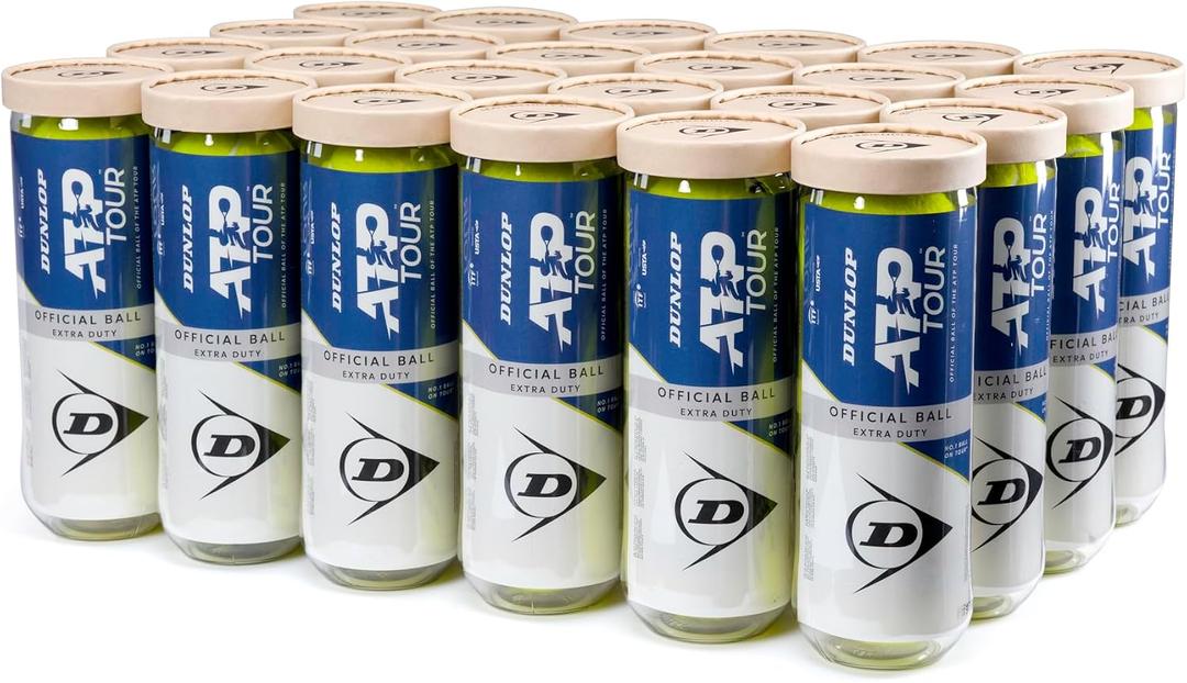 Dunlop ATP Tour Tennis Balls, 24 Can Case