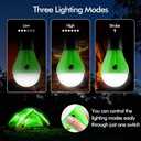 FLY2SKY Portable LED Tent Lamp, Clip Hook Hurricane Emergency Light Bulb, Camping Equipment Lanterns for Hiking, Backpacking Outage, B-CLOSED-HOOK, 4 Packs
