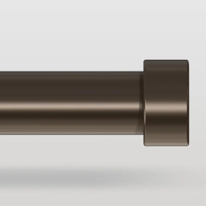 Bronze Curtain Rods for Windows 48 to 84 Inch(4-7 Feet),1" Diameter Drapery Rods with Modern Style End Cap Finials,Size:36-88 Inch,Antique Bronze