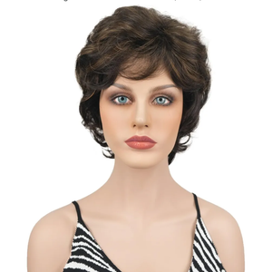 ICRAB 6" Short Curly Real Human Hair