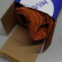 MIULEE Rust Decorative Throw Pillow Covers for Couch Bed Livingroom 20x20 Inch Set of 2 Boho Accent Throw Pillows Broadside Striped Patchwork Soft Corduroy Pillowcases