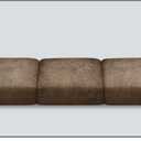 Imnopqr T Cushion Sofa Slipcovers Leather-Look 3PC Stretch Sofa Cushion Covers for 3 Cushion Couch Individually Couch Seat Covers with Elastic Bands, Pet-Friendly, Non-Slip, Easy Fit - Light Brown