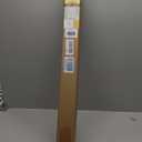 UNISHADES no Drill Cordless Roman Shades for Windows, 32" W 64" H - 100% Blackout - Linen - Mist White