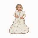 Toddler Sleeping Sack Large (3-5T) - Muslin Cotton, Sleeveless Wearable Blanket, 0.8-1.0 Tog, Lightweight Sleep Sack, 4 Seasons, Extra Long, Soft and Warm, 4 Layers