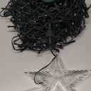 Christmas Tree Lights with Star Topper, 400LED Christmas String Lights with Ring for Tree, 6.6FT x 16 Lines Fairy Lights with 8 Modes Timer Remote for Indoor Outdoor Xmas Tree Decor, Warm White