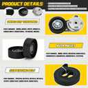 38382 Drive Belt Tensioner Pulley and Serpentine Belt Assembly Kit Fit for Dodge Ram 1500/2500/3500 5.7L V8 2003-2008 Replace # 53032130AA 53032130AC 38058 7PK2570