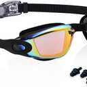 3 x Aegend Swim Goggles for Kids 3-14 | Anti-Fog, No-Leaking, Pool & Beach