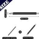 Outus 3 Pcs 5.6 mm Lead Holder Mechanical Pencils Sketch up Automatic Clutch Graphite Pencil with Built-in Sharpener Lead Pencil For Construction, Draft Drawing, Crafting, Art Sketching(Black)