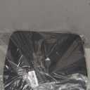 BUYUE 14" Metal Chair Cushions with Magnetic Set of 4, Luxury PU Leather Waterproof Anti-Slip Seat Pads for Kitchen Cafe Dining Bistro Stackable Chairs (U-Shape, Black, 4)