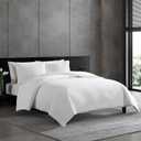 Vera Wang - King Comforter Set, Premium Cotton Bedding Set with Matching Shams, Chic Room Essentials, Oeko-Tex Certified (Puckered Texture White, King)