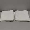 RYB HOME White Sheer Curtains Linen Texture Window Panels, Semi Sheer Light Filetring Rod Pocket & Back Tab Drapes for Bedroom, 52 x 84 inches, Pack of 2