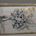 Floral Picture Wall Art Painting: Blossom Bouquet Flowers Print on Rustic Wood and Handcrafted Wooden Framed Artwork for Home and Kitchen (18 x 24 x 2pcs), 18" x 24" x 2 Panels