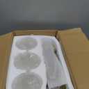 Rechargeable Table Lamp, Battery Operated, Touch Control, Brass, 3 Pack