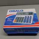 Desktop Calculator Extra Large 5-Inch LCD Display 12-Digit Big Number Accounting Calculator with Giant Response Button, Battery & Solar Powered, Perfect for Office Business Home Daily Use(6815-2pcs)