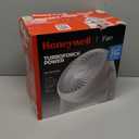 Honeywell HT-904 TurboForce Tabletop Air Circulator Fan, Small, White  Quiet Personal Fan for Home or Office, 3 Speeds and 90 Degree Pivoting Head