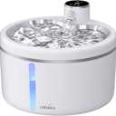 Wireless Cat Water Fountain with [Stainless Steel Tray], 102oz/3L Pet Water Fountain for Cats Inside, Cat Fountain for Drinking with Motion Sensor, Ultra Quiet Pump, Cats & Dogs Gifts (102oz+2Filters)