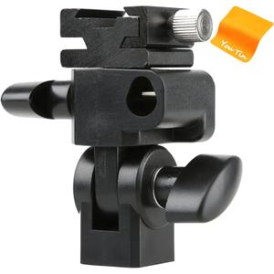 Godox Type E Flash Speedlite Hot Shoe Umbrella Light Holder Universal Mount Stand Flash Bracket Compatible with Godox V860III TT685II V850III V860II TT350 TT600 V350