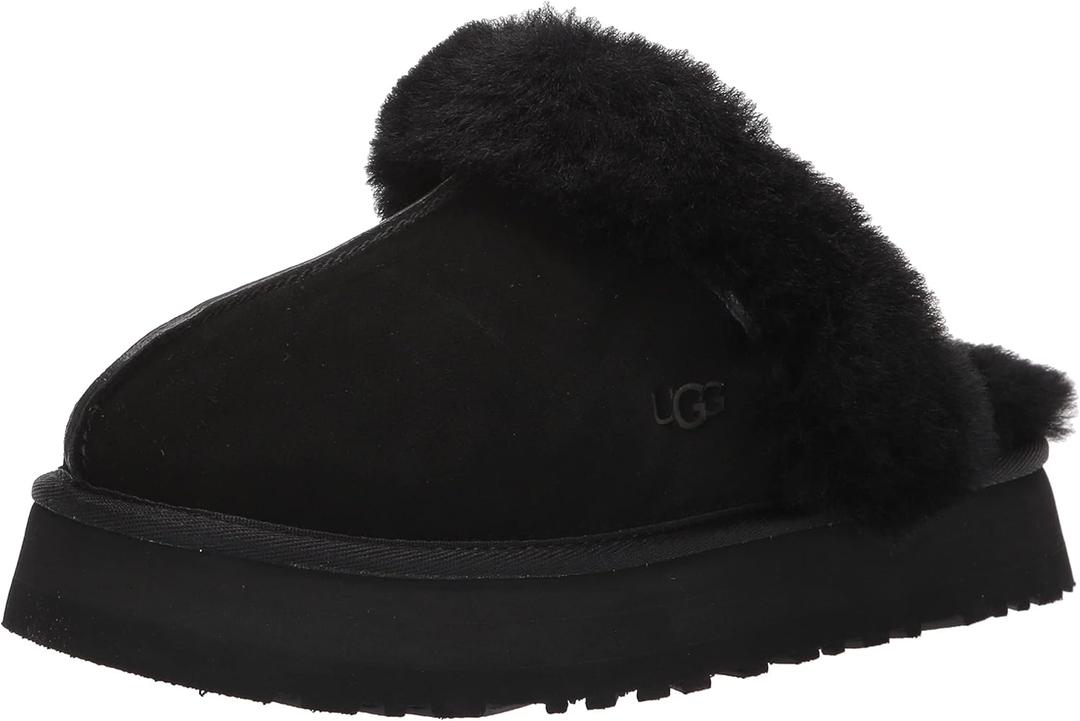 UGG Women's Disquette Slipper (8, Black)