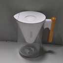 Soma by Full Circle 10-Cup Water Filter Pitcher - Beautiful Water Dispenser with Sustainable Bamboo Handle, Coconut Shell Activated Carbon Filter