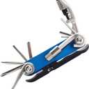 13 in 1 Folding Repair Tool Multi Function Kit for Bike (9.5x4.5x3 cm, Blue)