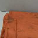 KOUFALL Terracotta Boho Curtains for Living Room,Sheer Rust Colored Linen Rustic Chic Decor Western Curtains for Bedroom 2 Panels Set 84 Inches Long