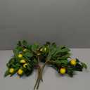 Giegxin 6 Pcs Artificial Lemons Tree Branches 18 Inch Faux Greenery Stems Lifelike Lemon Decor Fake Fruits Plant for Home Kitchen Dining Table Decor