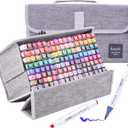 Art Markers 120 Colors Brush Tip Multicolor Pen Professional Marking Pen for Artist and Beginners