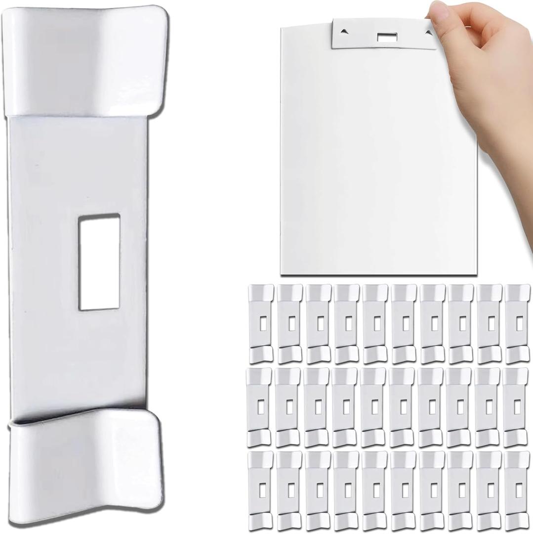 Vertical Blind Repair Vane Savers, 50PCS Metal Vertical Blind Repair Tabs, Vertical Blinds Repair Kit for Vertical Blinds Replacement Slats, White