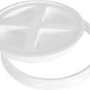 Gamma2 Seal Lid - Pet Food Storage Container Lids - Fits 3.5, 5, 6, & 7 Gallon Buckets, White, 4122E, Made in USA, Fits a 3.5 to 7 Gallon Bucket