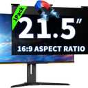 21.5 Inch Magnetic Hanging Computer Privacy Screen for 16:9 Widescreen Monitor, Removable Privacy Screen Anti Glare Blue Light Computer Screen Privacy Shield, Anti-Scratch