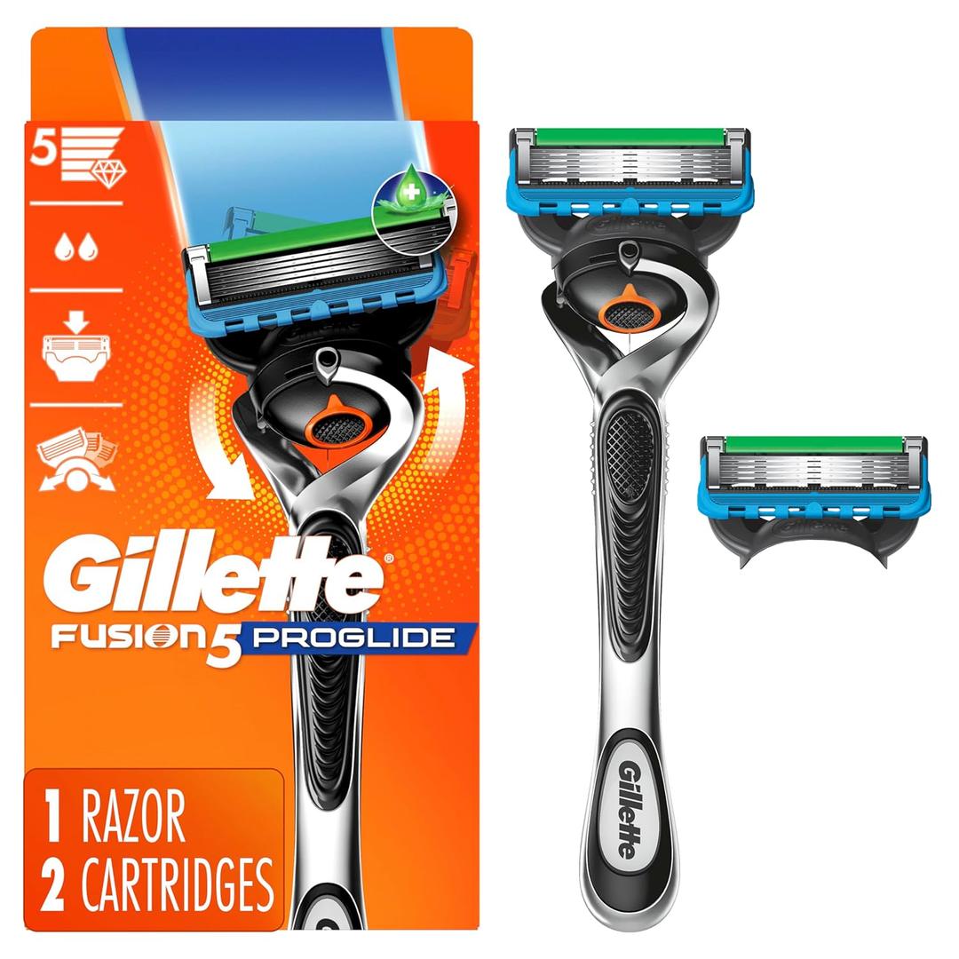 Gillette ProGlide Razor for Men, Handle + 2 Blade Refills