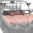 Flip Up Windshield for Yamaha Viking / Viking VI, 3-IN-1 1/5" Hard Coated PC Adjustable Windscreen for Yamaha Viking / Viking VI 2014-2025 Accessories, Open/Vented/Closed