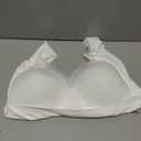 WOWENY Womens Seamless Wirefree Bras Comfortable Wireless Bras No Underwire Padded Push Up Soft Back Smoothing Bra (White, L)