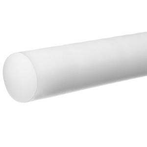 USA Sealing BULK-PR-UHMW-103 UHMW Polyethylene Plastic Rod, 2" Diameter, 1' Length
