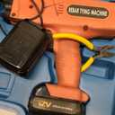 Handheld Rebar Tying Machine, 13200mAh 30-60mm Reinforcing Tying Strapping Machine Automatic Rebar Tier Tool with 2 Lithium-ion Batteries
