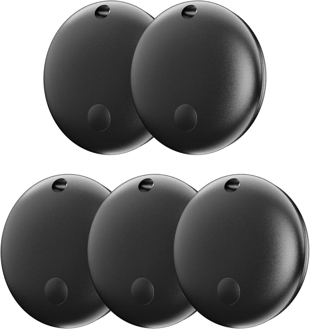 Air Tracker Tag IP67 Waterproof Bluetooth Tracker, Keychain Finder, Item Locator for Bags, Backpacks, Luggage, Pets, Wallets (Black-5)