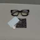 livho Oversized 99% Blue Light Glasses for Woman - Rectangle Fashion Glasses for Computer, Chic Preppy Frame - Anti Eyestrain