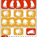Healvian Handprint Footprint Floor Sticker Game PVC Material Classroom Footprint Stickers DIY Art