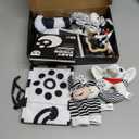 Dreamon 32 Pcs Black and White High Contrast Baby Sensory Toys for Newborn 0-3 Months Brain Development - Montessori Infant Tummy Time Toys 0-6-12 Months Boy Girl Gifts