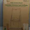 JOYOOSS Kids Wooden Easel with Paper Roll - Adjustable Magnetic Double Sided Drawing Board Whiteboard & Chalkboard Dry Easel Board, Children Art Easel for 3~12 Years Kids Boys Girls Painting Drawing