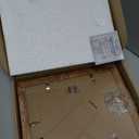 iRahmen 8x10 Picture Frame Set of 2, High Definition Real Glass Rustic Brown Wood Frame, Display Pictures 5x7 with Mat or 8 x 10 Without Mat for Tabletop or Wall Mounting