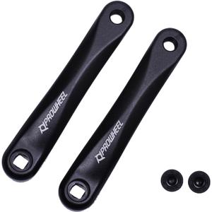 PROWHEEL Ebike Crank Arm, 140MM/152MM/160MM/165MM/170MM/175MM Black Bike Crank Arm for Electric Bike,Mid Mounted Motor,Torque(1 Pair)