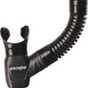 SCUBAPRO Escape Semi-Dry Snorkel, with Purge Valve and Splashguard Barrel-Top Design, Turquoise