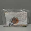 Pinkunn 6 Pcs Boho Makeup Bag Canvas Sunshine Cosmetic Pouch Zipper Cute Large Cosmetic Bag for Purse Preppy Makeup Organizer Travel Pouch for Women Girl, 6 Style