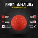 PEARL NX Greaseless Lacrosse Balls by Guardian Innovations (3 Pack) - Long Lasting, No-Bounce Balls Perfect for Indoor Play and Practice - Red